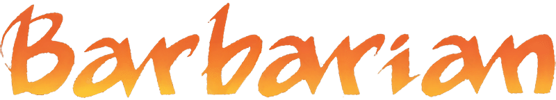 Barbarian logo for Commodore 64